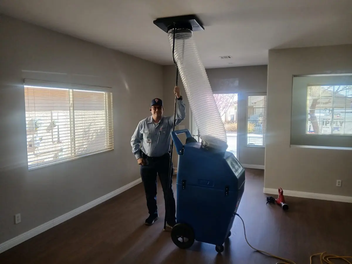 Professional Dryer Vent Cleaning work inside a Brownville home